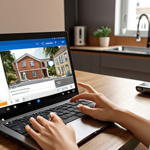 Home 23 **
Modern housing society. Online billing system on a laptop screen. A woman is paying bills using mobile banking on her smartphone. Security cameras and smart card access system in the background. Focus on technology improving daily life in the housing society.
**