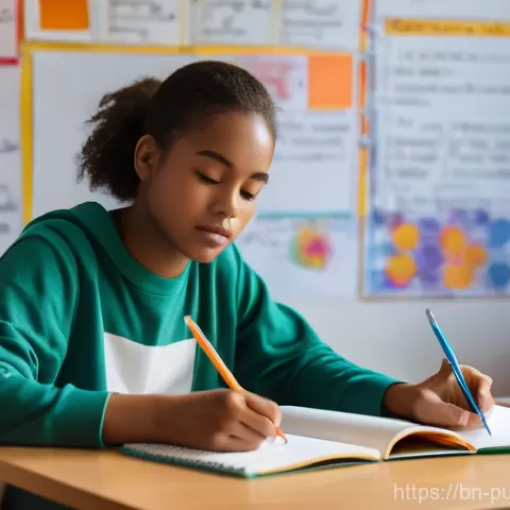 공공관리사 시험 준비 중 겪는 어려움과 해결책 - A focused young adult, dressed in comfortable, modest casual wear (e.g., a simple t-shirt and trouse...