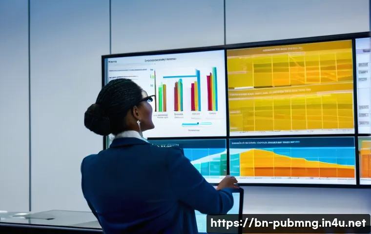 공공관리사 실무에서 필요한 데이터 분석 기술 - **Prompt:** A diverse group of public administrators, led by a capable female manager, gathered arou...