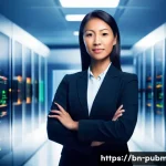 공공관리사 자격증 취득 후의 장기적 성장 가능성 - **Prompt:** A dynamic and aspirational image showcasing a diverse professional (e.g., a woman in her...