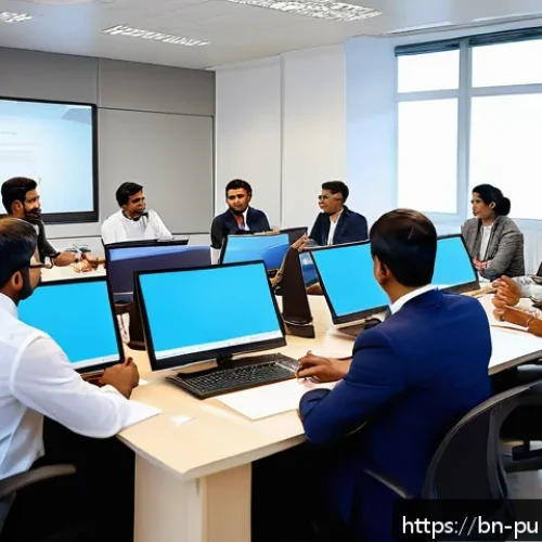 공공관리사로서의 자기계발 방법 - A professional public manager of Bengali ethnicity in a modern government office environment, engage...