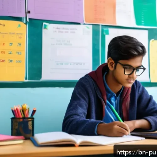 공공관리사 시험을 준비하는 데 도움되는 강의 - A focused Bengali student studying in a clean, well-organized room with a large window showing dayli...