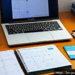 공공관리사 시험 준비를 위한 필수 체크리스트 - A detailed study desk setup for a Bengali student preparing for government job exams, featuring neat...