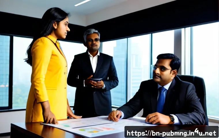 공공관리사 직무에서 리더가 되는 방법 - Photorealistic public administration leader guiding a diverse team around a clean conference table, ...
